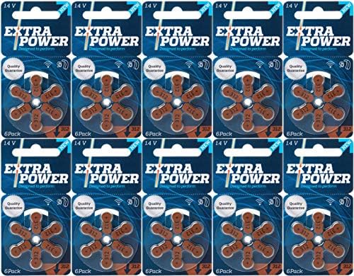 シバントス 補聴器用空気電池 PR41(312) 10パック(60粒入り) EXTRA POWER 高品質 ドイツ製 環境に優し..