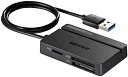 バッファロー BUFFALO USB3.0 マルチカードリーダー SDXC スタンダードモデル ブラック BSCR108U3BK