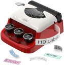 MakeIDラベルライター HD 300dpi Q1ラベルプリンター スマホ対応ヴィンテージレッド(16mm幅?あかいろ)