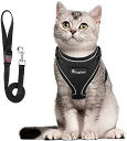 猫 猫用 ハーネス 胴輪 猫具 ねこ ネコ 子猫 子犬 小型犬 散歩 お出かけ 抜けない ベスト ソフト胸あて 軽量 頭を通さずマジックテープで装着 サイズ調節...