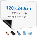 Putenahoto ホワイトボード シート マグネット対応 複数サイズオプション ホワイトボードシート 貼って剥がせる粘着式 豪華セット 120*240cm(...