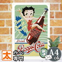 4/26リニューアル】 ブリキ看板 k ベティちゃん dn ポスター 絵 壁掛け インテリア雑貨 金属アートパネル ベティーブープ ベティちゃんグッズ アメコミ...