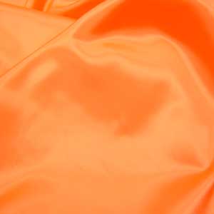 反売り　ポリエステルサテン　オレンジ　ポリエステル　100％　約122cm巾×25m　　送料込み・代引き手数料込みです。*