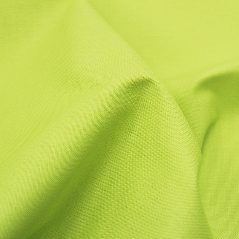 Cotton （Solid Color） - 布 生地 綿麻キャンバス 無地カラー イエローグリーン 約110cm幅 10cm単位 切り売り