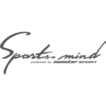 モンスタースポーツ ステッカー*Monster Sport* エブリイ/スイフト/ソリオ【SportsMindステッカー（ガンメタ）】320×128【896102-0000M】 *小型宅配便