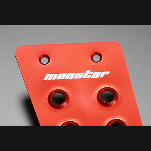 スイフトスポーツ/スイフト/スイフト(RSt)(ZC32S/ZC72S/ZC13S)用【モンスタースポーツフットレストカバーレッドアルマイト】自動車用品/カーパーツ/カーアクセサリー*インテリア【841522-4800M】