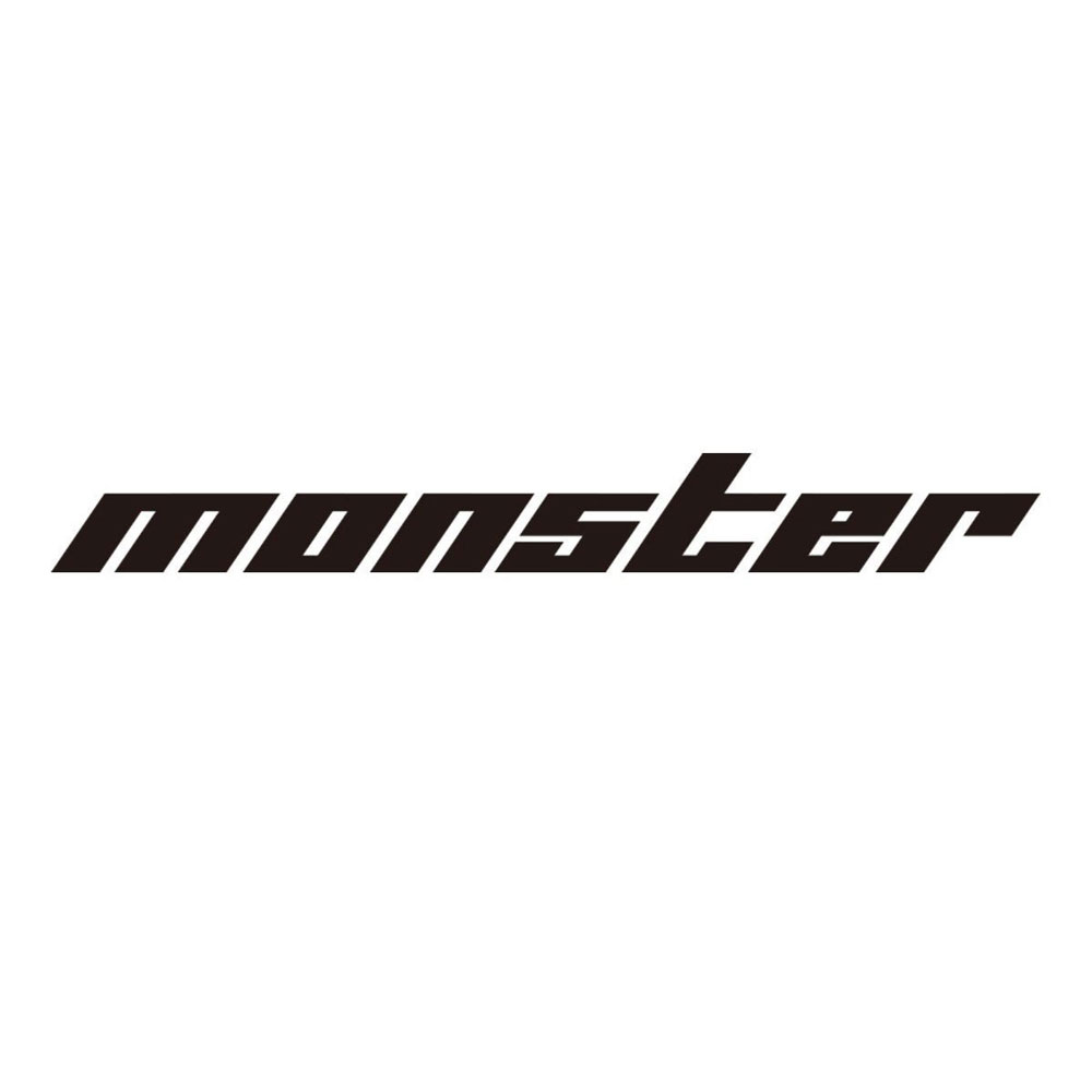 モンスタースポーツ　ステッカー*Monster Sport*スイフト/ジムニー/ランサーエボリューション/86【切り文字ステッカー（黒小）】370×45【896148-0000M】 *小型宅配便