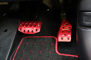ランサーエボXCZ4ASST車用【スポーツドライビングペダルカバー/レッドアルマイト】*送料・代引手数料無料!【3PPE25】