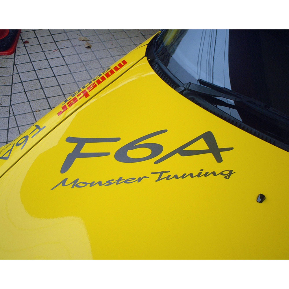 【F6A Monster Tuning ステッカー】*Monster Sport*カプチーノ／アルトワークス／キャリィ*モンスタースポーツ　ステッカー【896128-0000M】*ゆうパケット