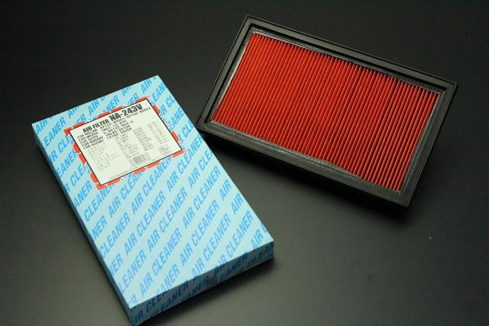 エアフィルター/エアクリーナー【メンテ AIR FILTER［NA-243V］】スズキ・スバル・マツダ・日産用(レガシィ,エクストレイル,エルグランド,スカイライン,セドリック,グロリア他)【NA-243V】 *小型宅配便