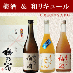 【梅酒】【リキュール】【ギフト】『 梅乃宿 リキュール 3本飲み比べセット 』あらごしみかん、...