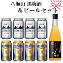 【ギフト品】『ビール＆梅酒よくばりギフト05』アサヒスーパードライ、サントリーザ・プレミアム、八海山の原酒で仕込んだ梅酒が同時に楽しめるギフトセット誕生日プレゼント/ビールギフト/お中元/暑中見舞い/残暑見舞い/