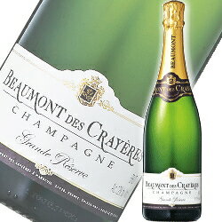 【シャンパン：辛口泡白】フランス産「　ボーモン・デ・クレイエール グランド・レゼルヴ ブリュット 泡白　」[Champagne Beaumont des Crayeres][NV]『スパークリングワイン』【シャンペン】【シャンパーニュ地方】