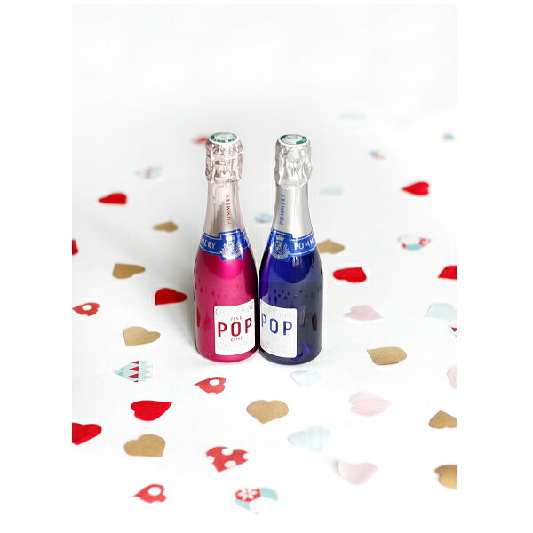 正規品『ポメリー シャンパン＆ツヴィーゼルグラス』ポメリーポップ ブルー 200ml×2本＆ロゼ 200ml×2本ZWIESEL シャンパングラス×2脚紅白ペア ピンクボトル ミニボトル ピッコロ 飲み切りサイズペアグラス トリタン 強化ガラス 食洗機可能 乾杯 taka-sake-10004526 リカーショップたかはしweb サンプル画像3