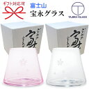 田島硝子 手づくり江戸硝子工芸品『富士山宝永グラス クリア&ピンク ペアグラスセット』木箱入り ビアグラス ビール 桜柄 さくら結婚御祝い 引き出物 内祝い 記念日 ギフト父の日 母の日 敬老の日 誕生日プレゼント昇進御祝 就任御祝 退職祝い