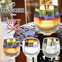 【プレミアムチタングラスウェア】『 プログレス ヴァーテックス 340ml 1個箱入 』VERTEX ロックグラスマジョーラカラー レインボー オーロラ 虹色 シルバーおしゃれ グラデーション ガラス コップラグジュアリー 高級 ギフト プレゼント