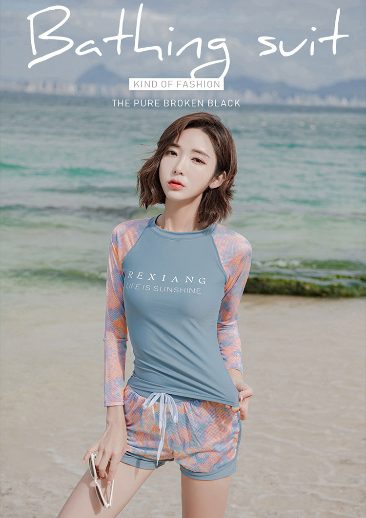 レディース水着 ボタニカル柄 体型カバー 女性 ラッシュガード みずぎ 着やせ 大人 スクール水着 スポーツウエア トップス パンツ セパレート スイムウェア レデイース 水着 タンキニ ジュニア ミセス おしゃれ スイミング プール 水遊び 記念写真 可愛い レギンス