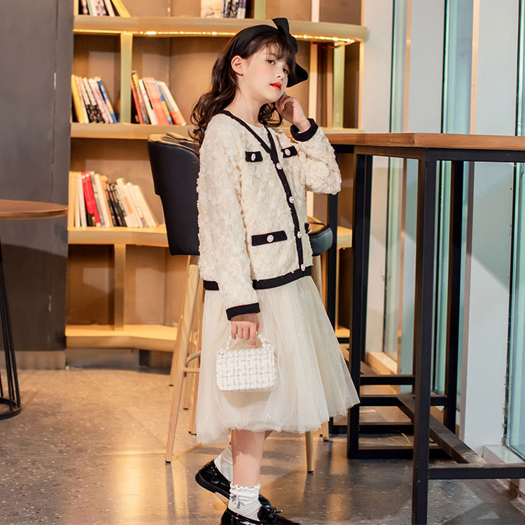 女の子 スーツ セレモニー キッズドレス 親子ペアルック 女の子 セットアップ 卒業式 子供服 ワンピース 重ね着 ポレロ ドレス ジュニア フォーマル スーツ 七五三 入学式 子ども チュールワンピース 入学式 スーツ アンサンブル 発表会 結婚式 親子服 母親と娘 カーディガン