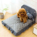 犬 ベッド ペットベッド ペットソファー ペットクッション 枕付き クッション性が 高反発 ふわふわ もこもこ 寒さ対策 高齢犬 子犬 猫 多頭飼い 取り外せる...