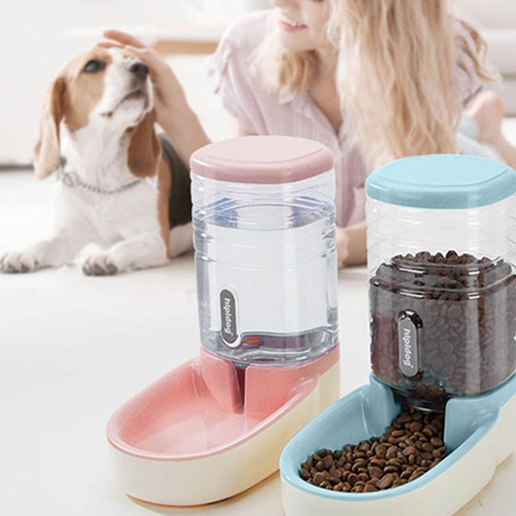 猫 犬用 水飲み器 自動給水器 自動給餌器 猫用餌やり 給食 ペット ボウル フードボウル 取り外し可能 お留守番可能 清潔便利猫食器 猫皿食器 北欧風 ペット...