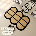 室内 マット 40*60cm お風呂マット 浴室マット かわいい 玄関マット おしゃれ ドアマット 吸水 滑り止め 寝室 ぐるぐるマット 綿 写真撮影用 キッチ...