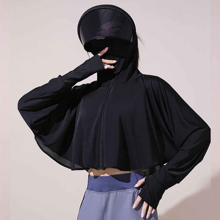 帽子 日焼け止め 服 レディース サンシェード UVカット パーカー ウインドブレーカ...