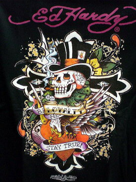 エド・ハーディー Tシャツ 長袖Tシャツ ED HARDY スカルハット【コンビニ受取対応商品】