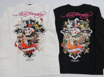 エド・ハーディー Tシャツ 長袖Tシャツ ED HARDY スカルハット【コンビニ受取対応商品】