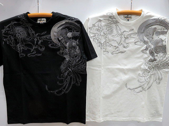 絡繰魂 　半袖Tシャツ　風神雷神のサムネイル