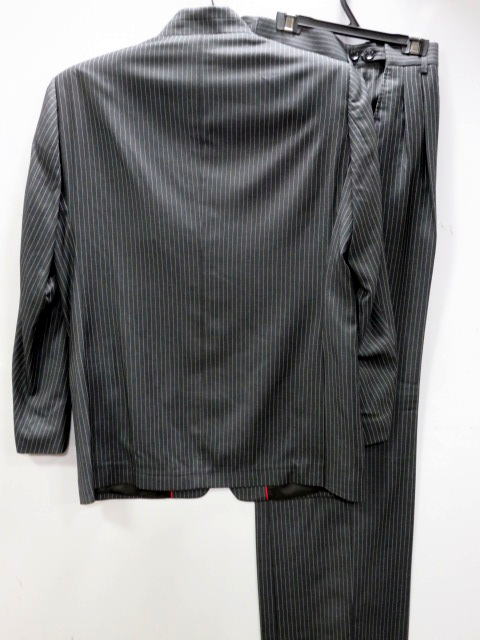 マオカラースーツ ジャガード ストライプ