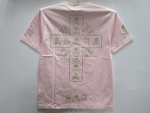 BE AMBITION 半袖Tシャツ スカルクロス ラインストーン ビー・アンビション BE AMBITION 半袖Tシャツ スカルクロス ラインストーン ビー・アンビション