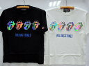 THE ROLLING STONES × JACKROSE BLUE LONESOMEエンボス半袖Tシャツ ローリングストーンズ×ジャックローズ ロックT