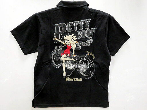 Betty Boop X THE BRAVE MAN 半袖ポロシャツ ベティ Betty Boop X THE BRAVE MAN 半袖ポロシャツ ベティ