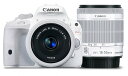 新品 送料無料 Canon デジタル一眼レフカメラ EOS Kiss X7 ホワイト ダブルレンズキット2 EF-S18-55mm F3.5-5.6 IS STM ホワイト EF40mm F2.8 STM ホワイト 付属 KISSX7WH-WLK2