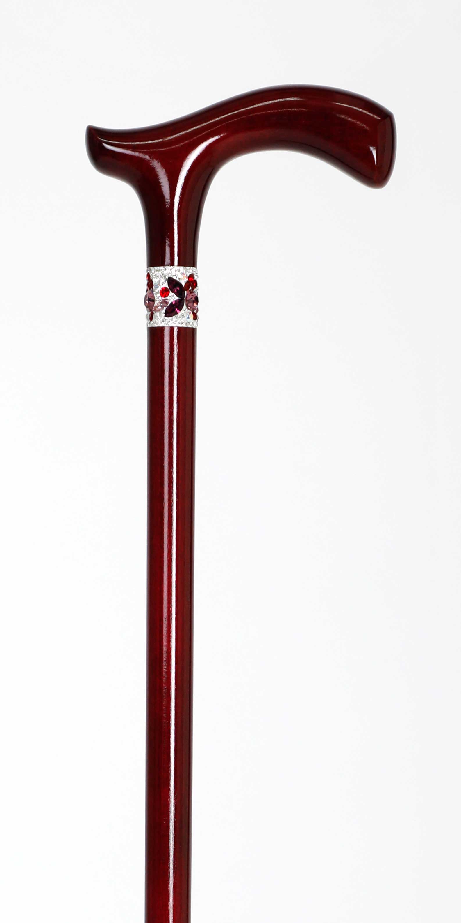 クリスタルデコレーションステッキ ステッキ 木製 杖 プレゼント ご婦人用にクリスタルでアクセントをつけたカラーステッキ 【楽ギフ_包装】【楽ギフ_のし宛書】【...