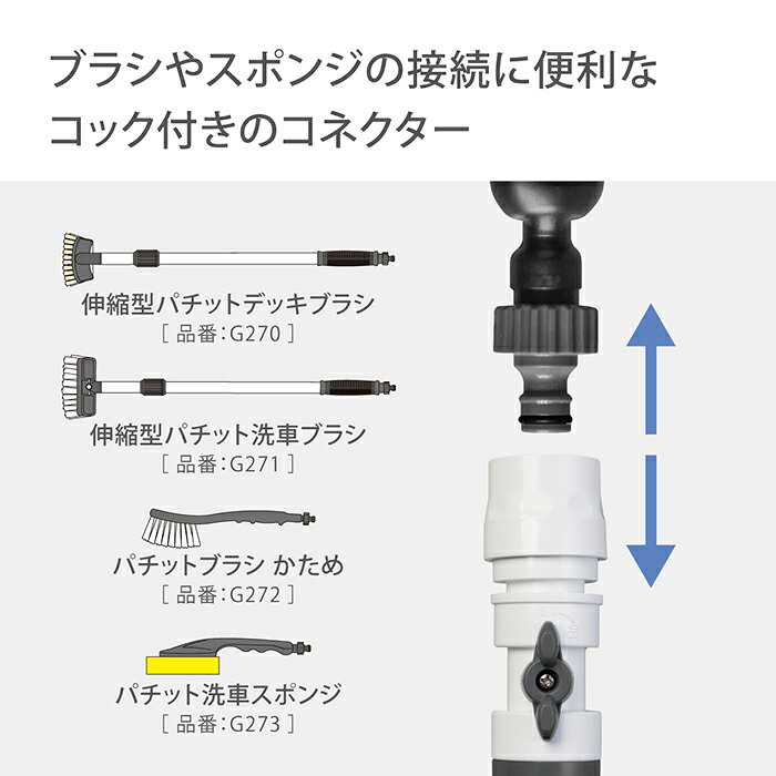 コネクター コック付コネクター G077CG タカギ takagi 公式 2年間保証
