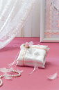 【完成品】天使のロイヤルリングピロー(ピンク)【リングピロー 結婚式 ブライダル ウェディング ウエディング】 【パナミ手芸メーカー直販 タカギ繊維】