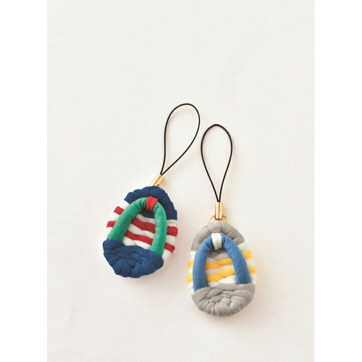 ミニぞうりストラップ　小さなzori（ネイビー・グレー） [YW-41]　【パナミ手芸メーカー直販　タカギ繊..