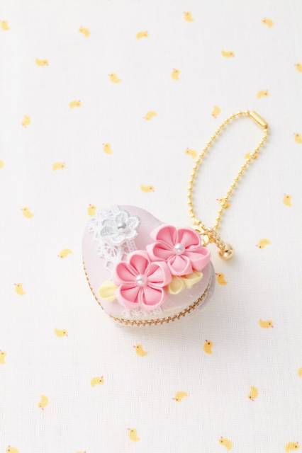 ハート型マカロンコインケース [CO-27 (フェアリーピンク)]　【パナミ手芸メーカー直販　タカギ繊維】