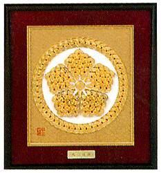 家紋シリーズ [No.6 (丸に桔梗)]　【パナミ手芸メーカー直販　タカギ繊維】