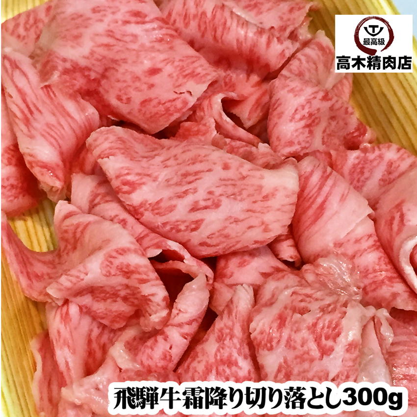 飛騨牛 （霜降り） 切り落とし 300g 冷凍 岐阜県 飛騨牛 A5 牛丼 すき焼き カレー 鍋 モモ ご自宅使い こま切れ 不揃い 弁当 焼肉 丼 牛肉切り落とし