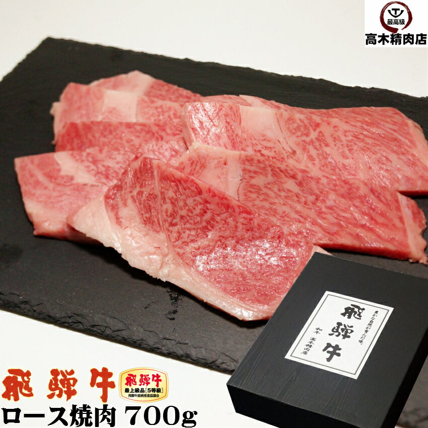 父の日 ギフト 飛騨牛 焼肉 ロース肉 700g 【化粧箱入】 送料無料 岐阜県 A5 飛騨牛 グルメ お中元 牛贈り物 希少部位 黒毛和牛 高級食材 プレゼント