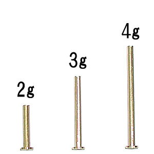 銅棒【2～4g】【外径：3.5mm】【ウッド用】