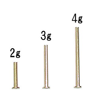 銅棒【2～4g】【外径：3.5mm】【ウッ