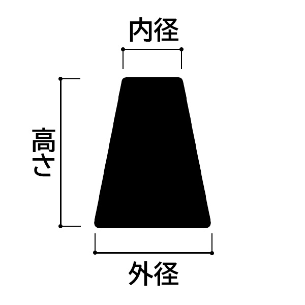 TAKA アイアン用ソケット【内径：9.3mm】【高さ：7.0/13.0/15.0/19.0/22.0mm】【黒】 3