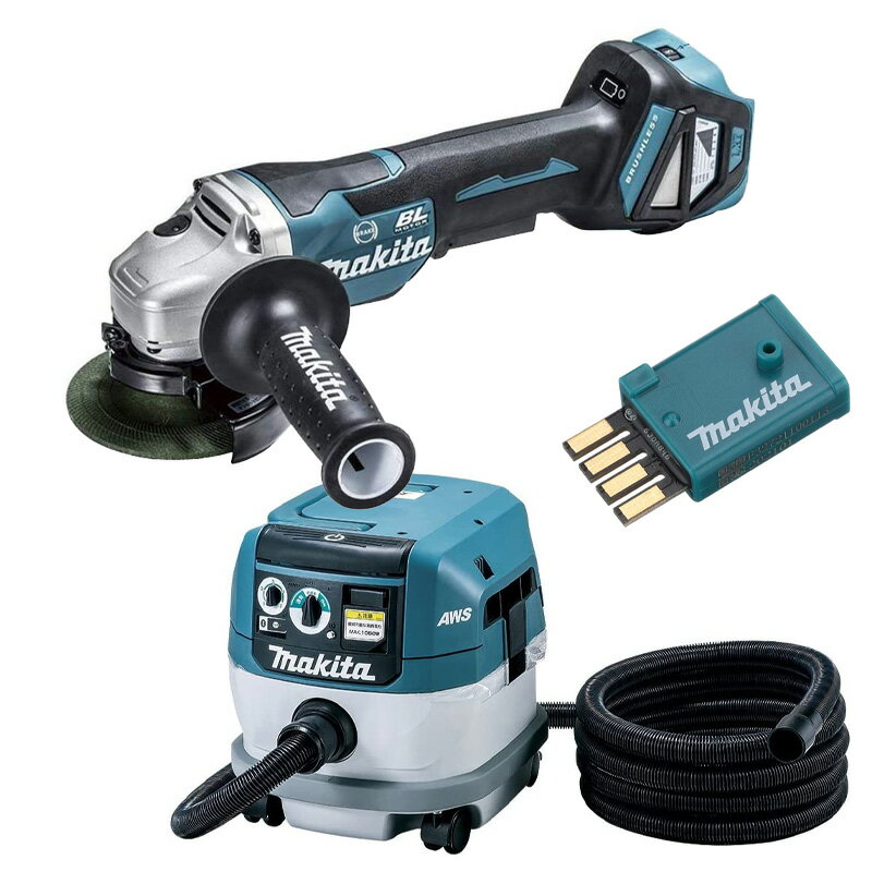 ޥ(makita) ̵Ϣưе+饤å VC0840+GA418DZ+A-66151 AWS ̵Ϣưб