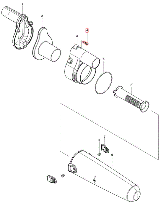 マキタ タッピンネジ・バインド3X16 サイクロンアタッチメント（A-67169）用部品 266429-2