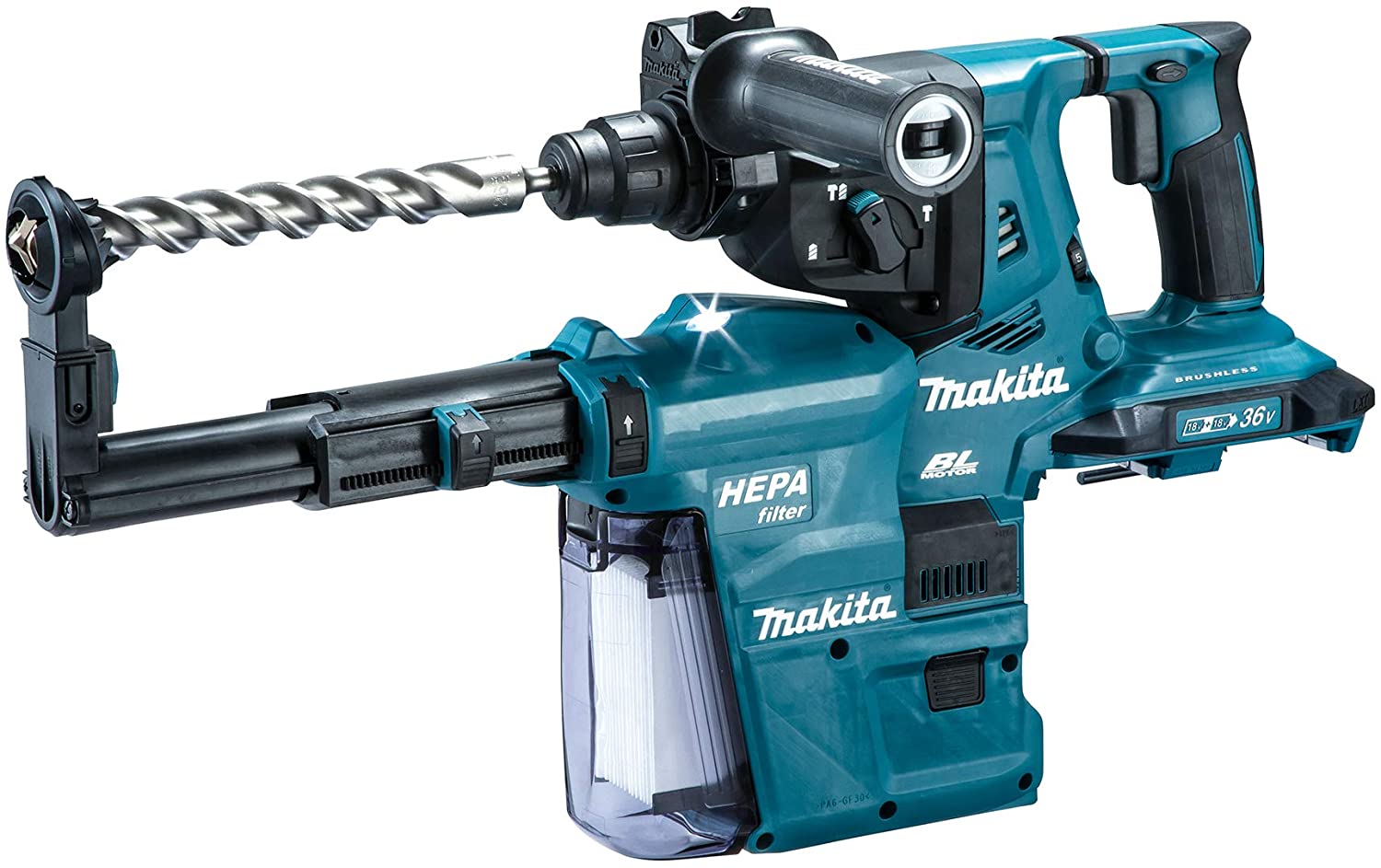 マキタ(makita) HR282DZKV 充電式ハンマードリル 集塵システム付き 28mm 本体+集塵システム 18V+18V＝36V