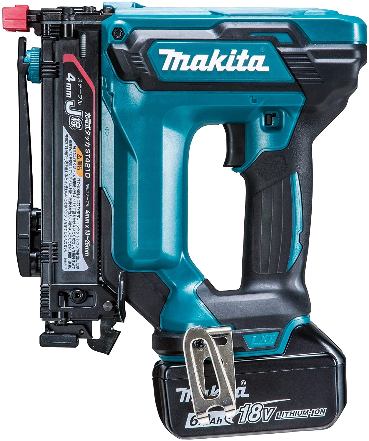 マキタ(makita) ST421DRG 充電式タッカー【ステープル4mm】【本体+ケース+バッテリー/充電器】18V J線