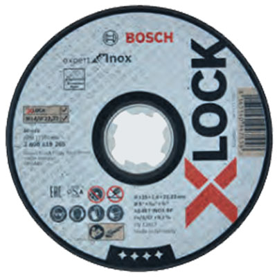 ボッシュ XLOCK 切断砥石　125×1.6×22.23mm(1枚入) 2608619265 エキスパート ステンレス用 AS46T BF